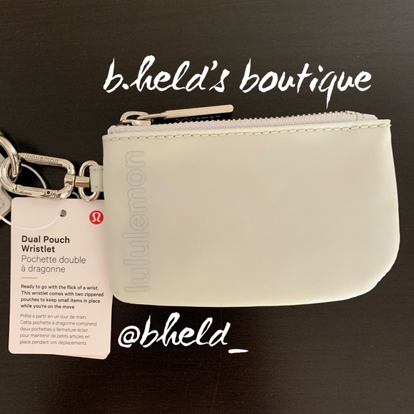lululemon Dual Pouch Wristlet in No Limits White Multi/Vapor One Size New NWT